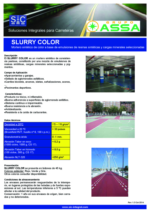 Color Slurry Slurry Color :: SIC